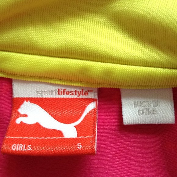 Puma Track Jacket, Girls' Size 5 - Picture 8 of 9